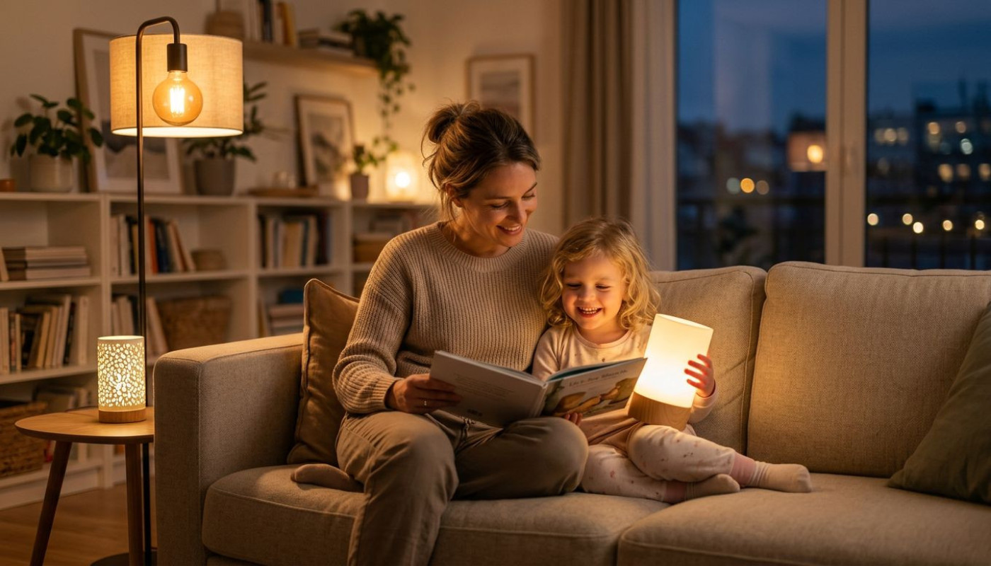 Mieux qu’une veilleuse : l’impact de l’éclairage sur le bien-être domestique